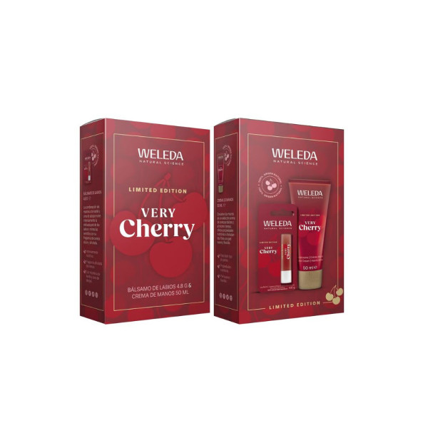 Cofre Very Cherry Manos + Lip Balm de regalo Weleda