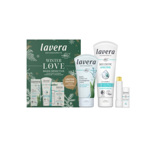 Caja Regalo Winter Love Basis Sensitive + Obsequio Bálsamo Labial Lavera