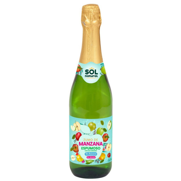Espumoso Manzana Sin Alcohol 750ml Sol Natural