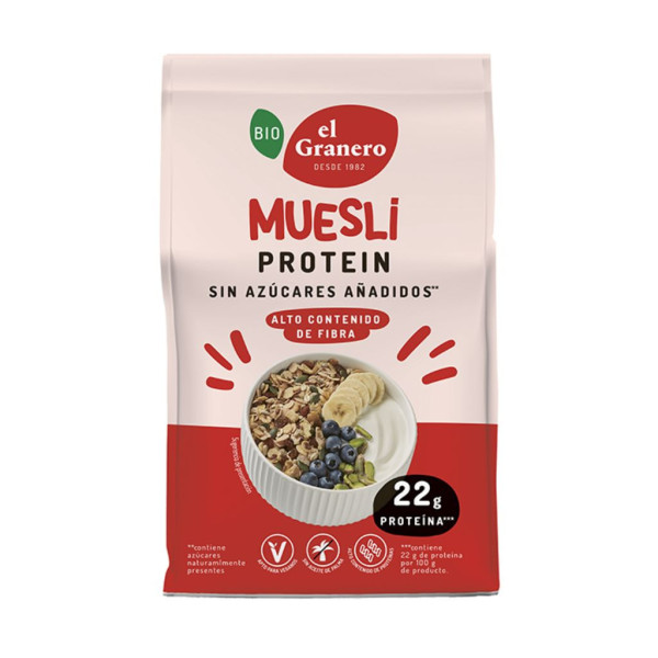 Muesli Protein 375g Bio El Granero