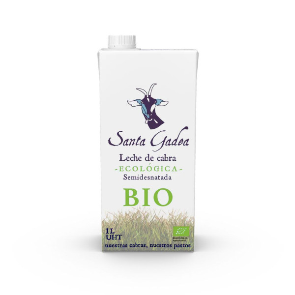 Leche Semidesnatada Cabra 1L Bio Santa Gadea