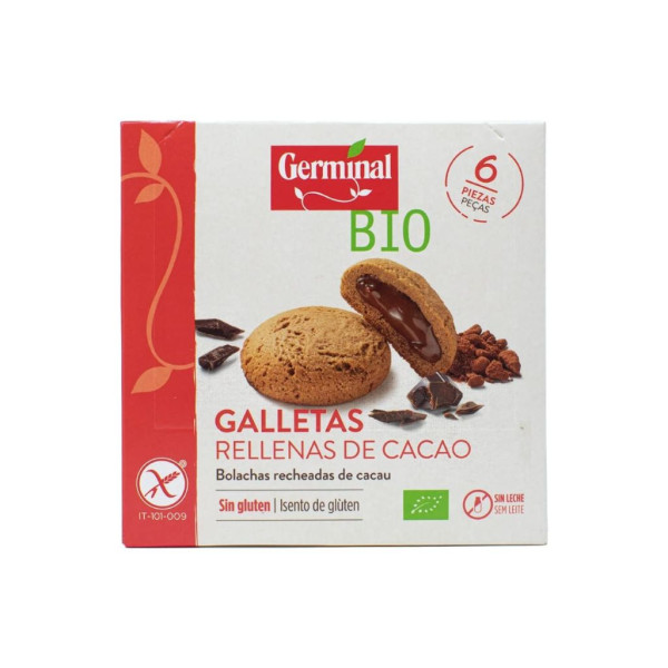 Galletas rellenas Cacao Sin Gluten 200g Bio Germinal