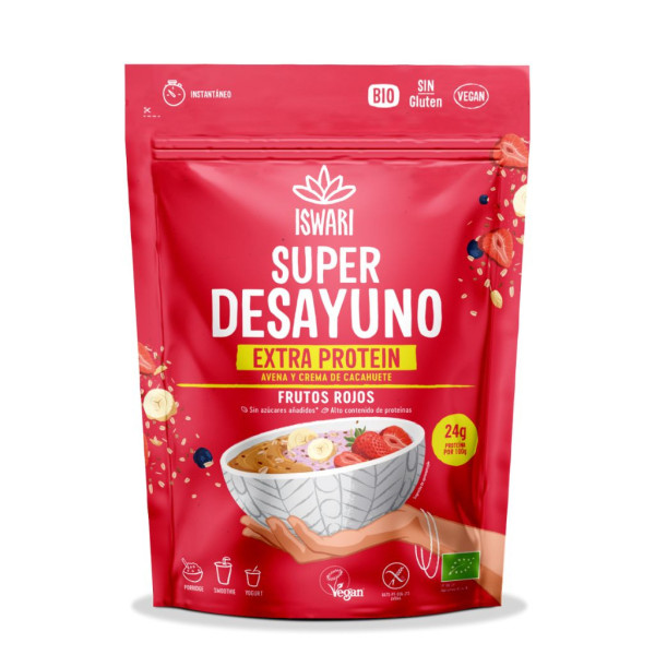 Súper Desayuno Frutos Rojos 360g Bio Iswari