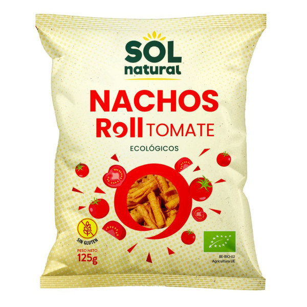 Nachos Roll Tomate Sin Gluten 200g Bio Sol Natural