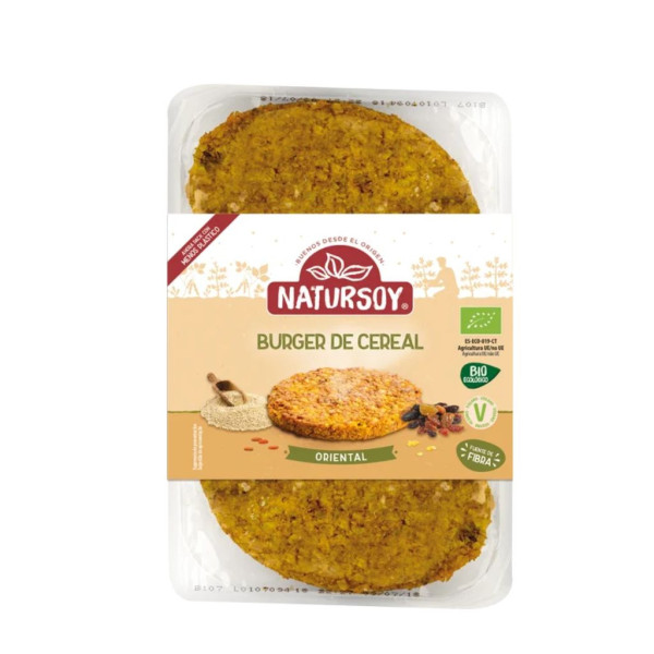 Burger Cereales Oriental 160g Bio Natursoy