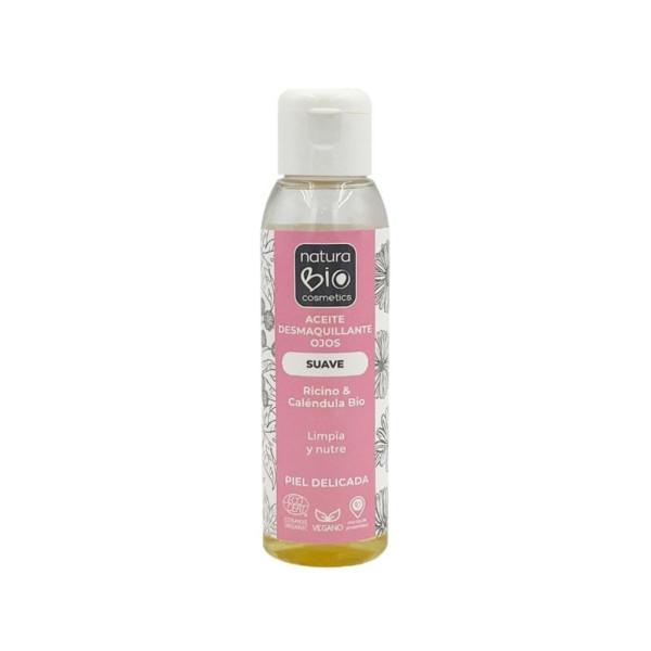 Aceite Suave Desmaquillante Ojos Ricino & Caléndula 100ml Bio Naturabio