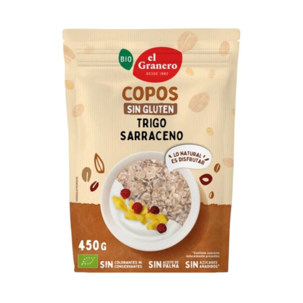 Copos Trigo Sarraceno Sin Gluten 450g Bio El Granero
