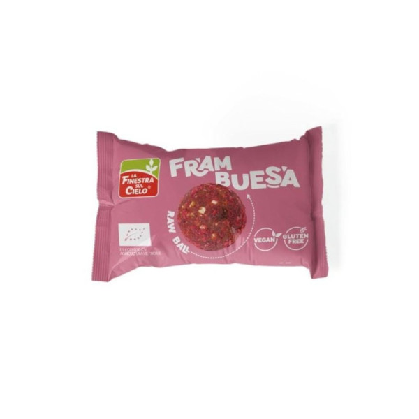 Energy Ball Frambuesa Sin Gluten 25g Bio La Finestra Sul Cielo