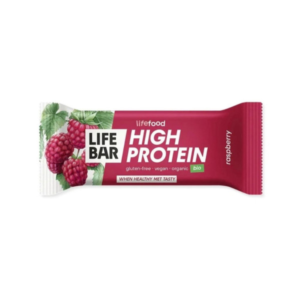 Barrita Proteina Frambuesa Sin Gluten 40g Bio LifeBar
