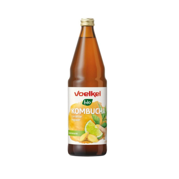 Kombucha Lima y Jengibre 750ml Bio Voelkel
