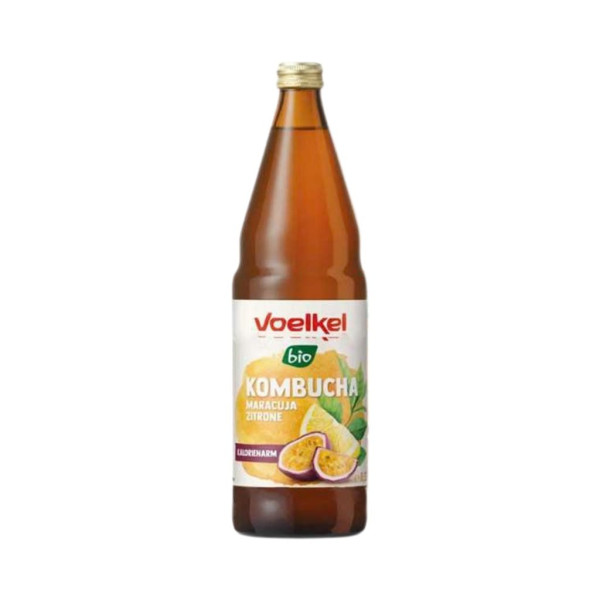 Kombucha Maracuyá Limón 750ml Bio Voelkel