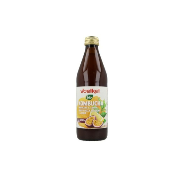 Kombucha Maracuyá Limón 330ml Bio Voelkel