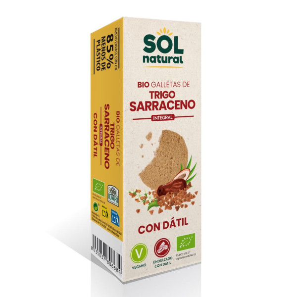 Galletas Sarraceno Dátil 175g Bio Sol Natural