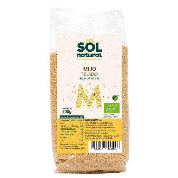 Mijo Pelado 500g Bio Sol Natural