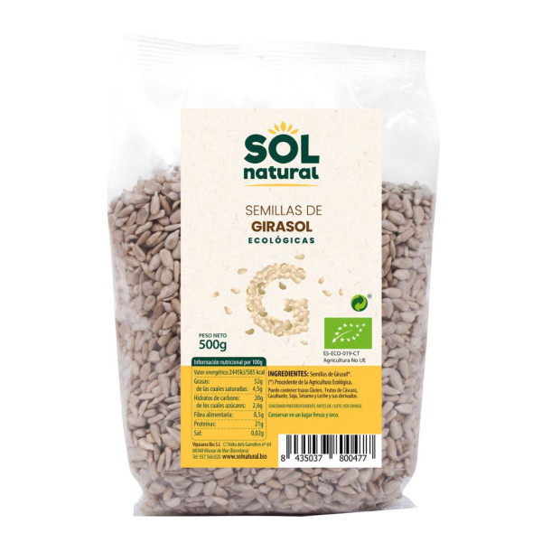 Semillas Girasol 500g Bio Sol Natural