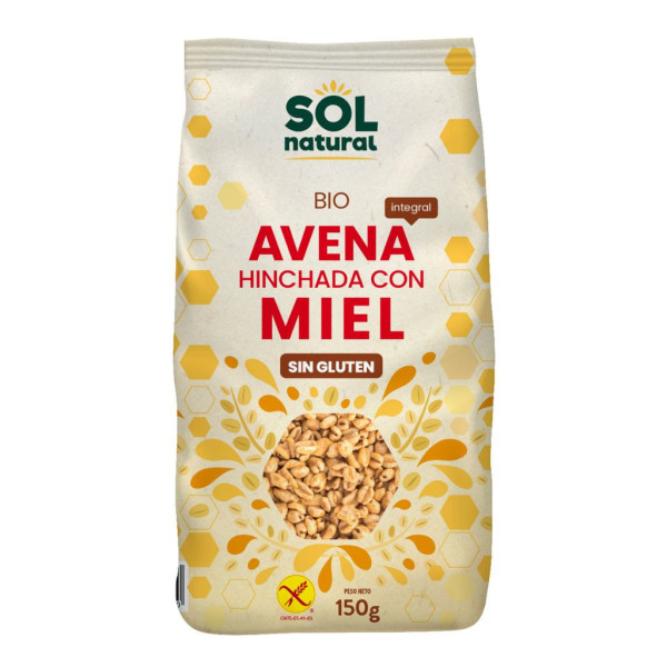 Avena Hinchada con Miel Sin Gluten 150g Bio Sol Natural