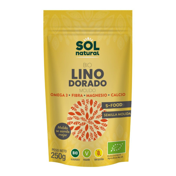 Semillas Lino Dorado Molidas 250g Bio Sol Natural