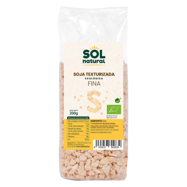 Soja Texturizada Fina 200g Bio Sol Natural