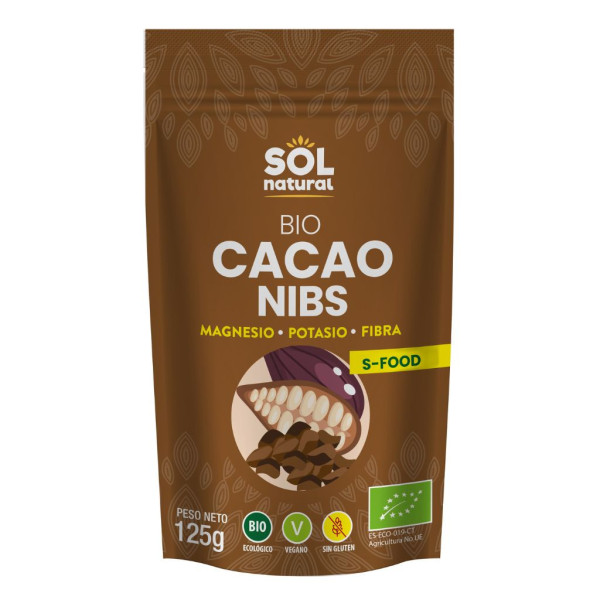 Cacao Nibs Raw 125g Sol Natural