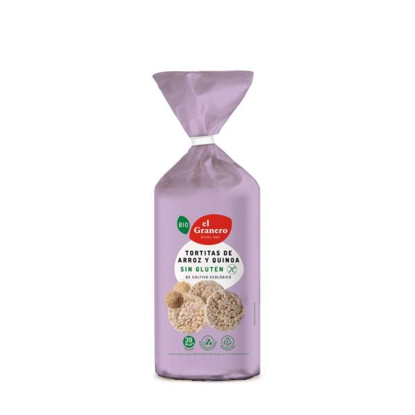 Tortas Arroz con Quinoa sin Gluten Bio 120g El Granero