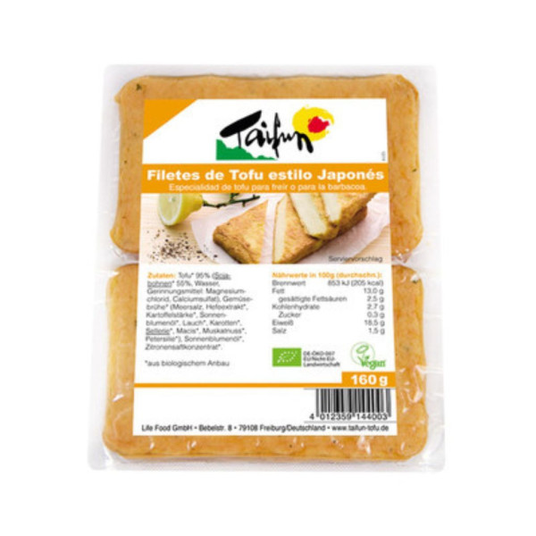 Filetes Tofu Estilo Japonés Bio 160g Taifun