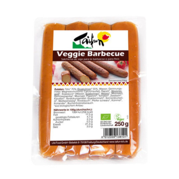 Salchicha Veggie Bratwurst Barbacoa Bio Taifun