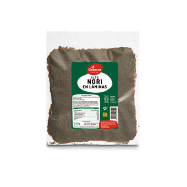 Alga Nori en Láminas 25g Bio El Granero