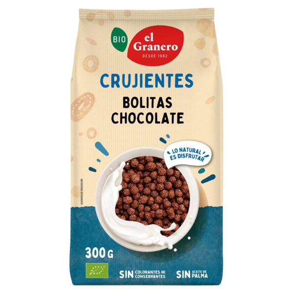 Bolitas Cereales con Choco Bio 300g El Granero
