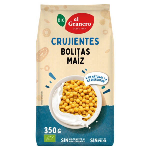 Bolitas Maíz Miel 350g Bio El Granero