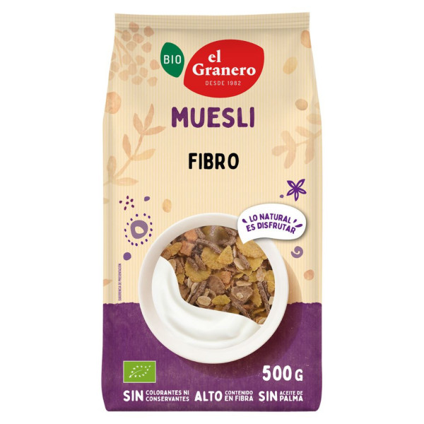 Fibro Muesli Bio 500g El Granero