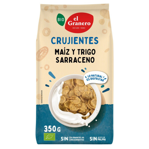 Copos Maíz y Sarraceno Bio 350g El Granero