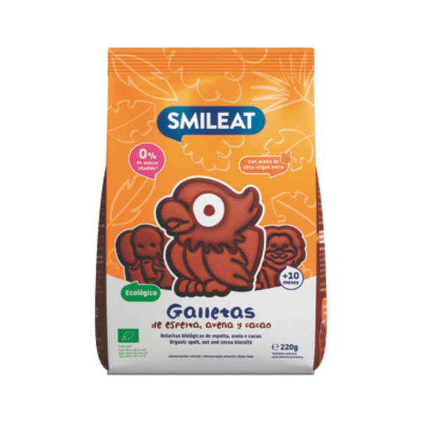 Galletas Avena Espelta Cacao Bio 220g Smileat