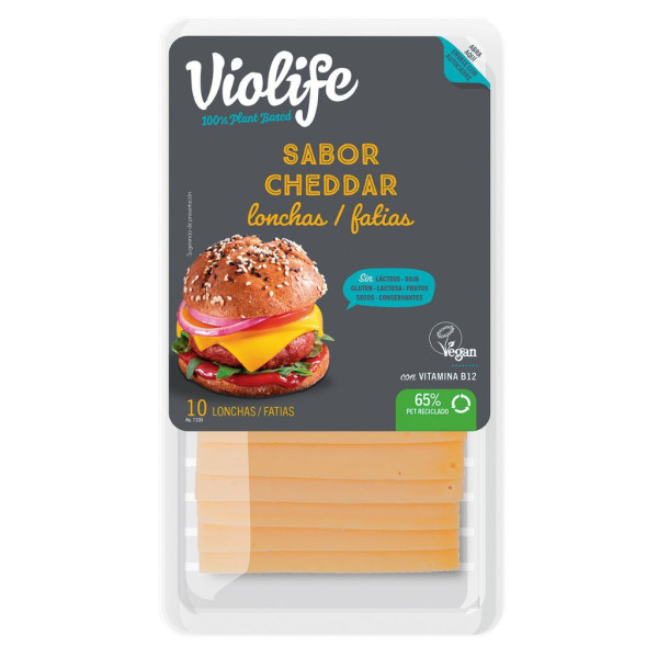 Lonchas Veganas Sabor Cheddar 200g Violife