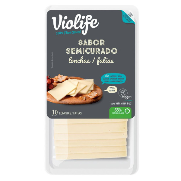 Lonchas Veganas Sabor Semi Curado 200g Violife