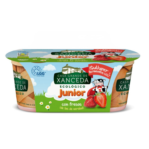 Yogur Junior Fresa 2x125g. Bio Xanceda