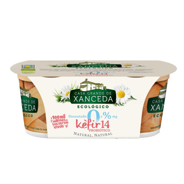 Kéfir 14 Natural Desnatado 0% 2x125g Bio Xanceda
