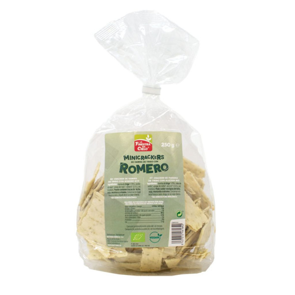 Mini Crackers Trigo con Romero 250g Bio La Finestra Sul Cielo