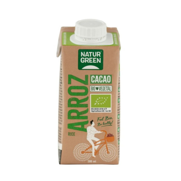 Bebida Arroz Cacao 200ml Bio Naturgreen
