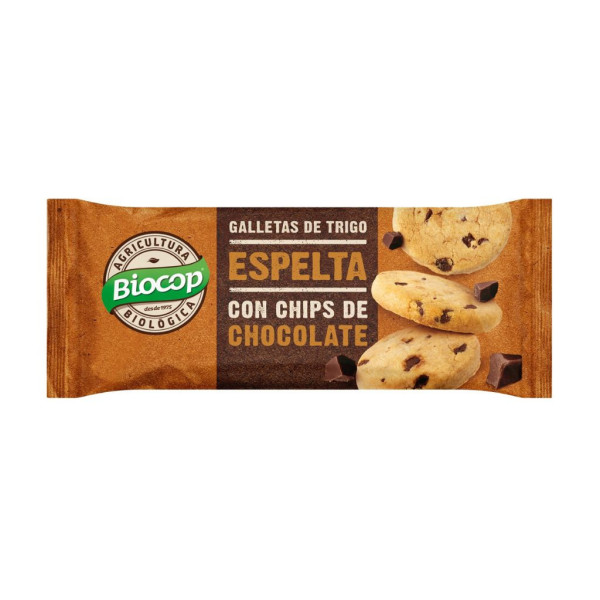 Galletas Espelta con Chips de Chocolate 32g Bio Biocop