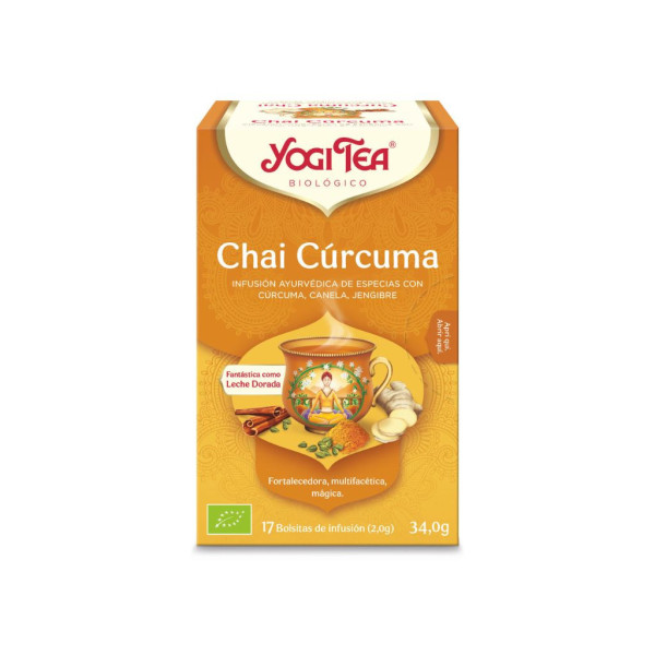 Yogi Tea Chai Cúrcuma Bio 17 Bols.