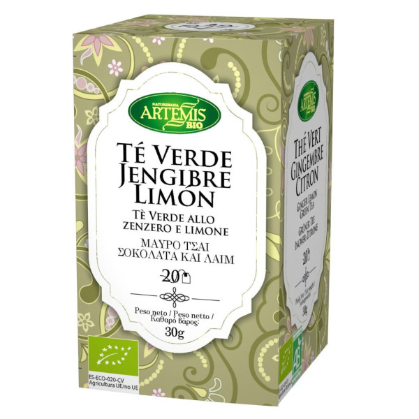Té Verde Jengibre Limón Bio Artemis