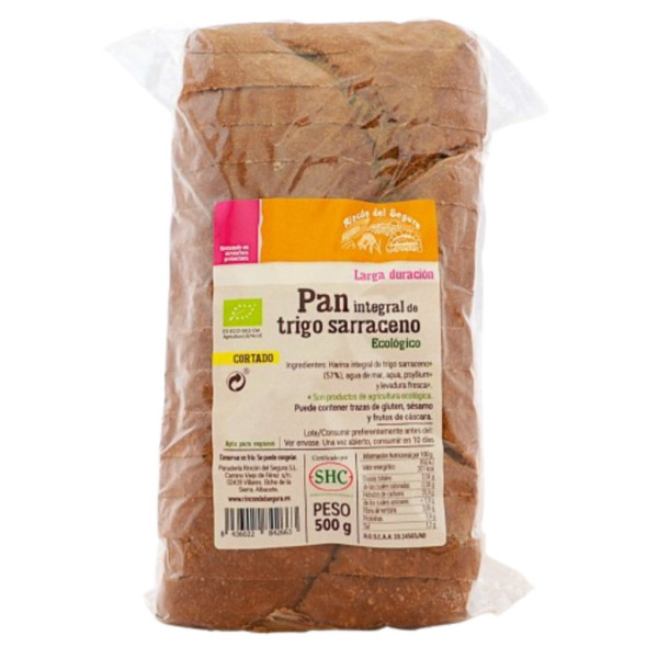Pan Molde Integral de Sarraceno 500g Bio Rincón del Segura