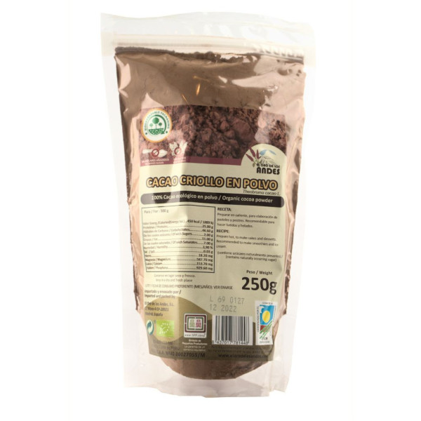 Cacao en Polvo Criollo 250g Bio El Oro de los Andes