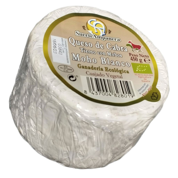 Queso de Cabra Moho Blanco 450g Bio Suerte Ampanera