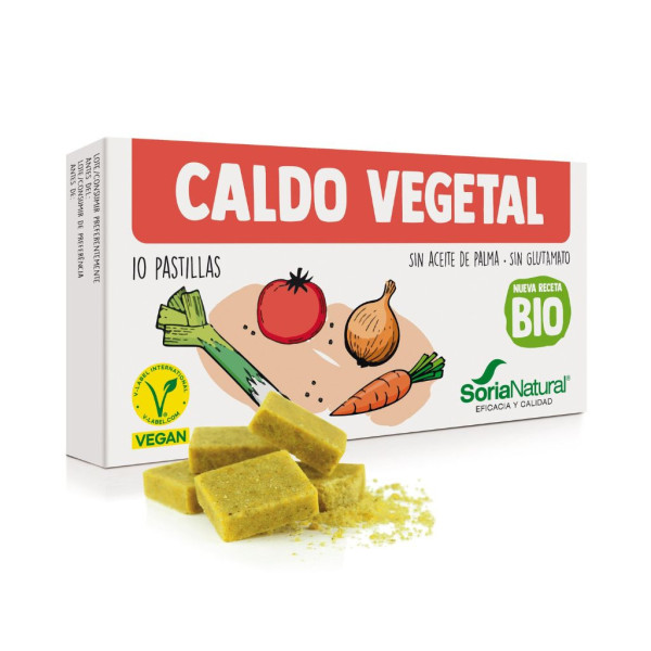Caldo Vegetal 10 pastillas 110g Bio Soria Natural