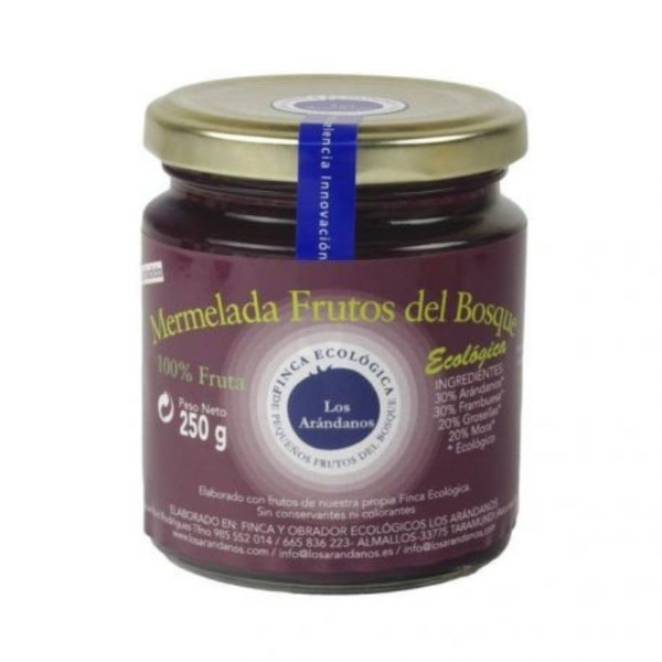 Mermelada de Frutos del Bosque 250g Sin Azúcar Bio Los Arándanos