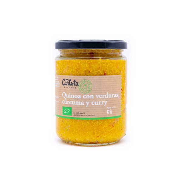 Quinoa con Verduras, Cúrcuma y Curry 425g Bio Carlota