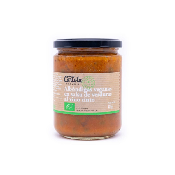 Albóndigas en Salsa de Vino Tinto 425g Bio Carlota
