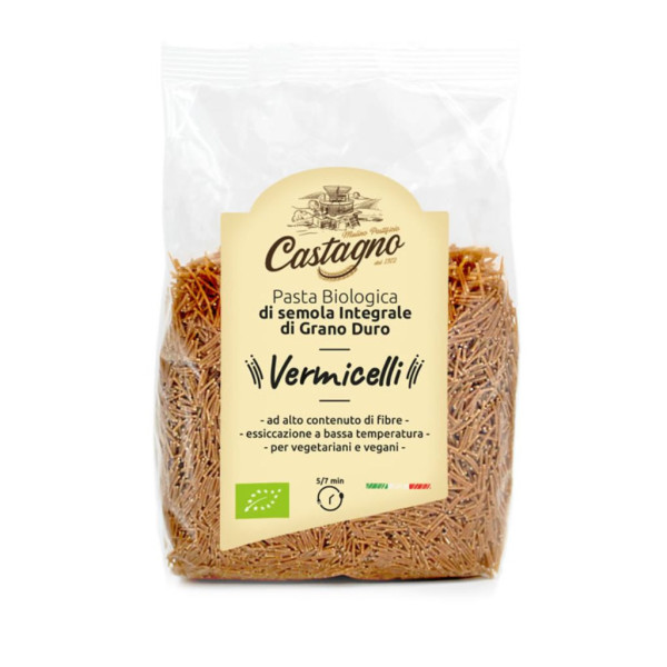 Fideo Fino Integral 500g Bio Castagno