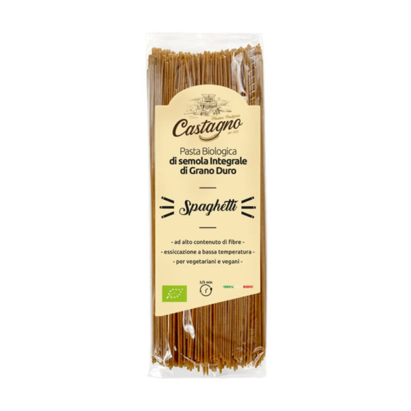 Spaghetti de Trigo Integral 500g Bio Castagno